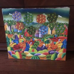 24-21  Colorful Canva Painting  