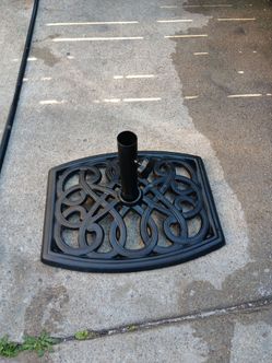 Heavy Duty Cast Iron Hampton Bay Outdoor Patio Umbrella Base Holder Stand