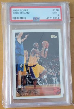 1996 Topps Kobe Bryant Rookie Card PSA 9 MINT