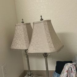 Silver Stainless Steel Night Stand Lamps