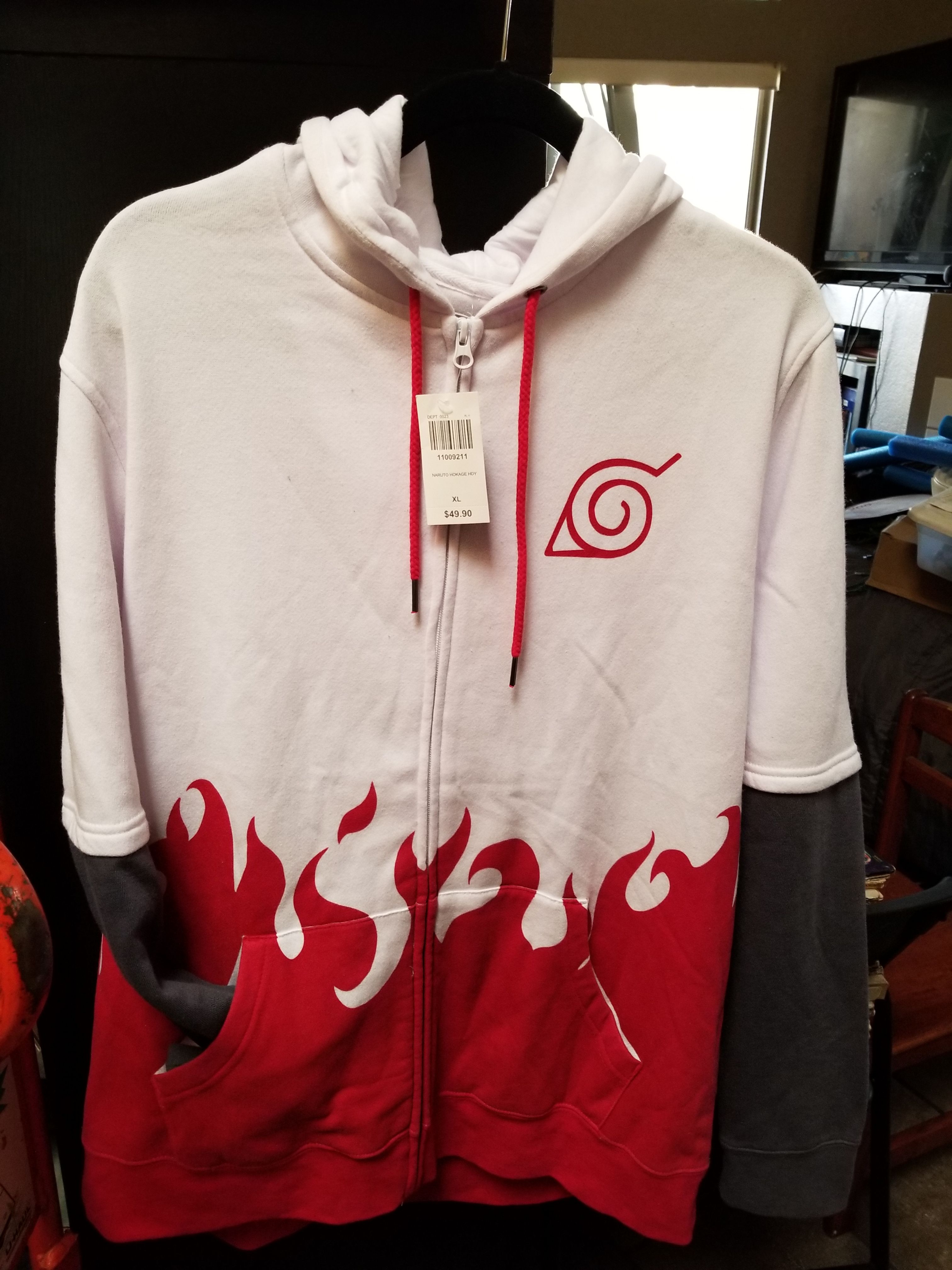 NEW HotTopic Naruto Hokage Hoodie