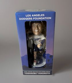2025 Yoshinobu Yamamoto Dodgers Foundation Bobblehead New in Box