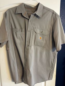 Carhartt Force Ridgefield relaxed-fit short sleeve work shirt.