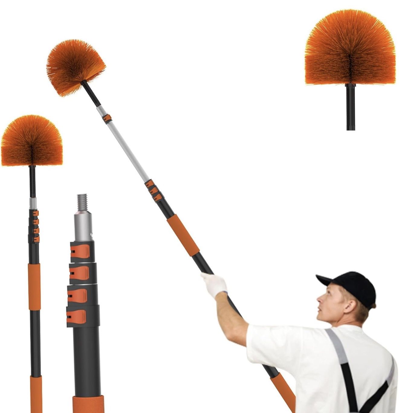20-Foot Cobweb Duster Telescoping Pole