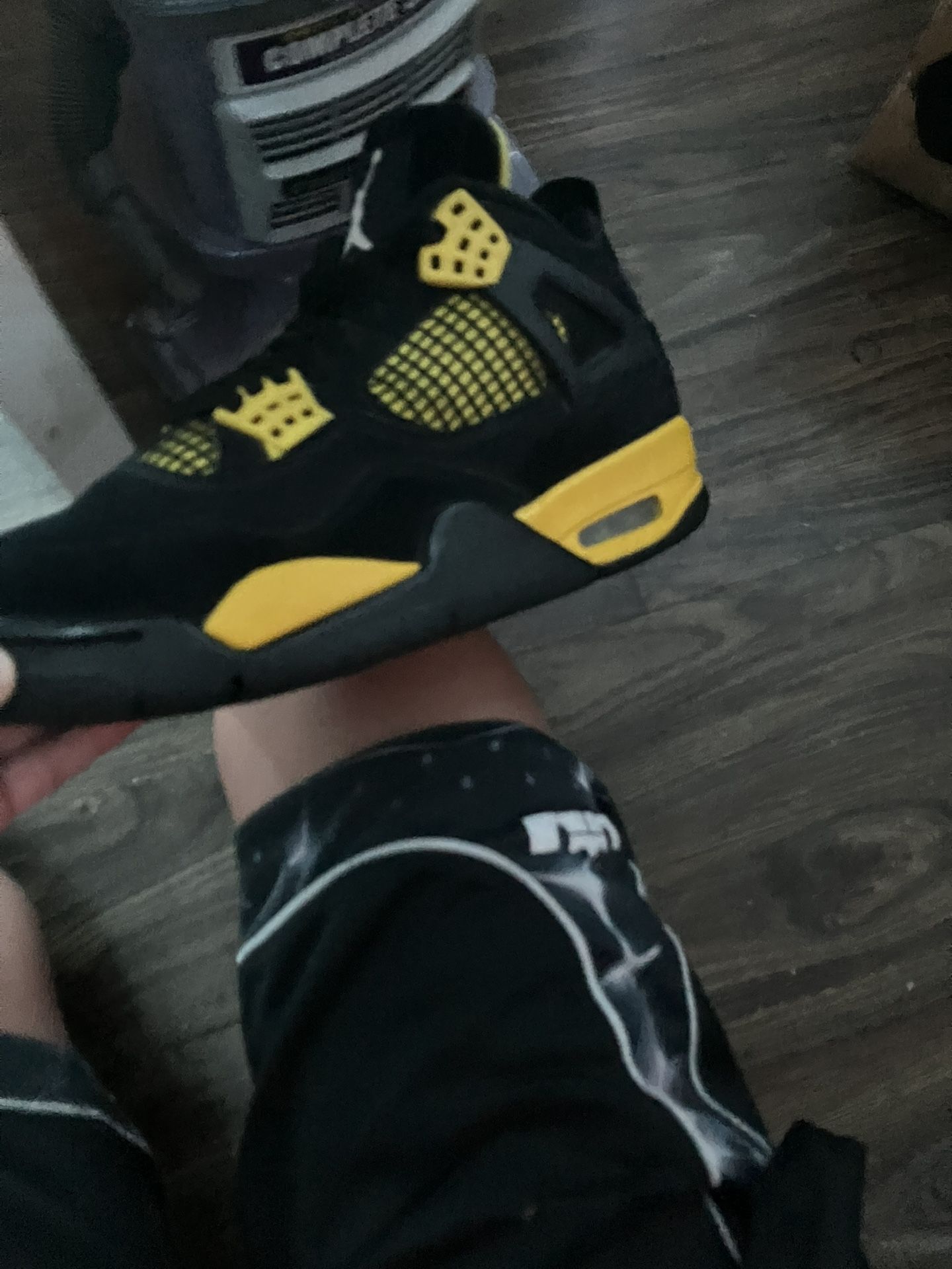 Jordan 4 Yellow N Black