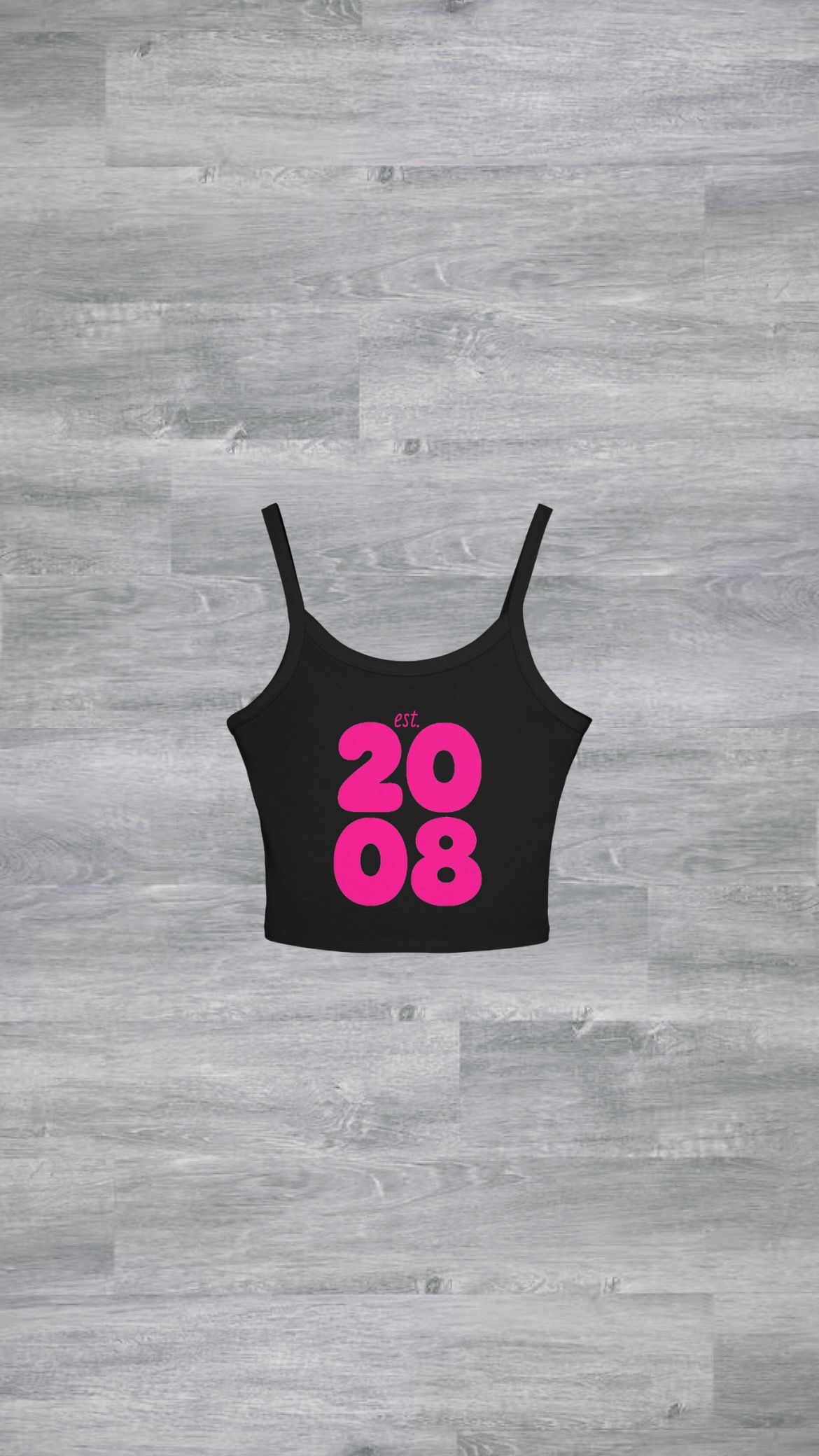Midnight Black est. 2008 Crop Top ❤️🔥