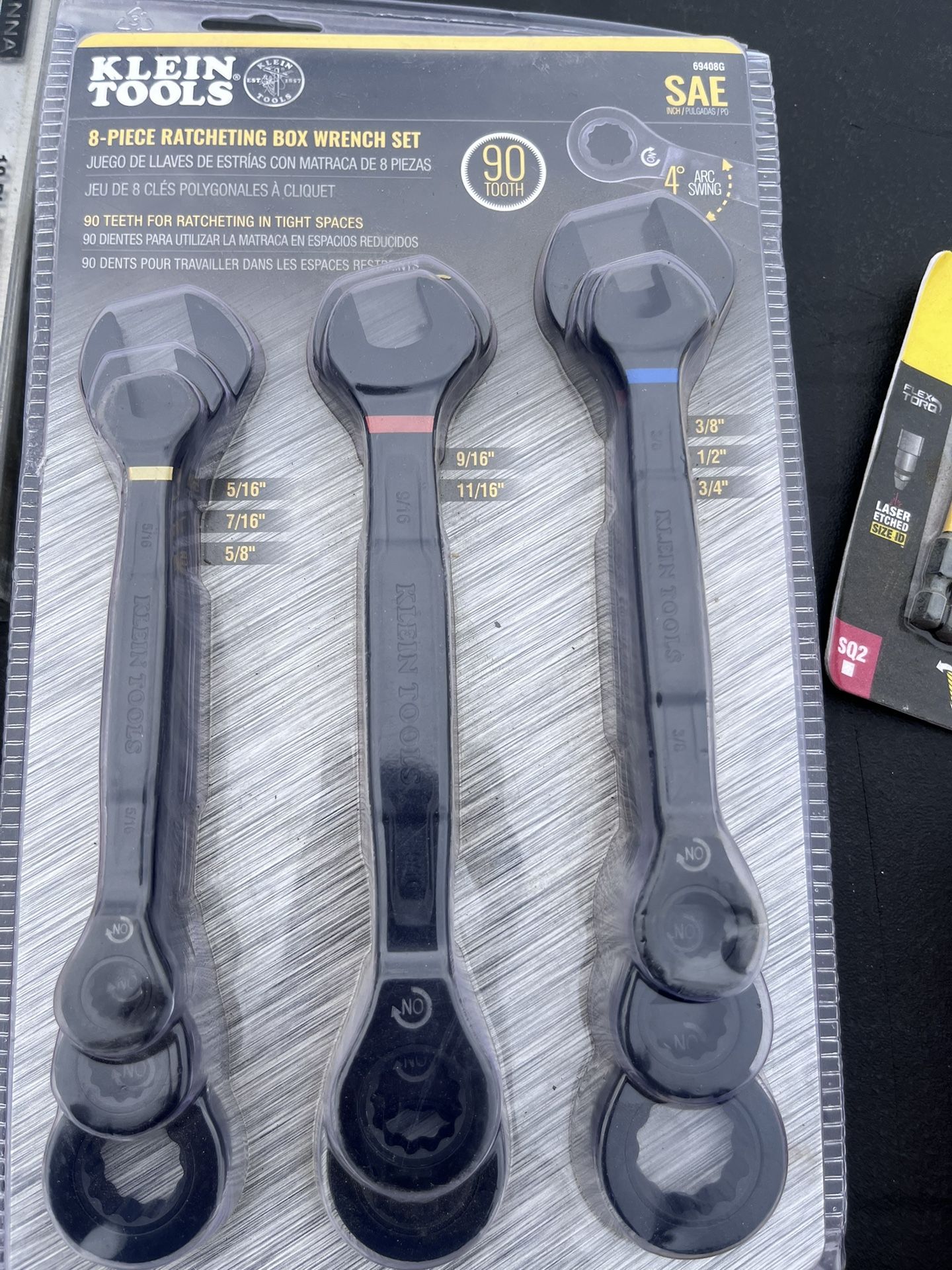 8 Piece Ratcheting Box Wrench Set