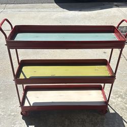 red cart/shelf