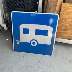 Camper camping sign travel trailer