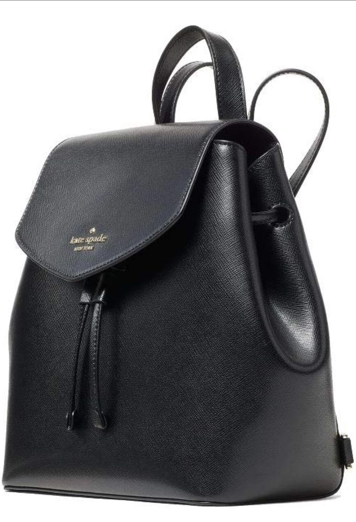 Kate Spade Lizzie Black Leather Backpack Purse