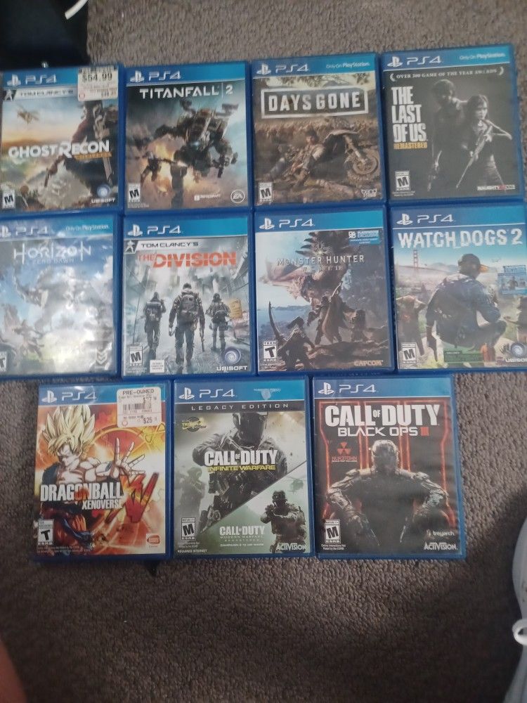 PS4 popular games for sale!