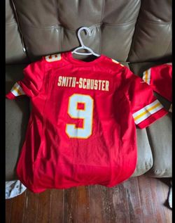 Chiefs NFL Red Jersey Smith-Schuster Number 9 Size Medium