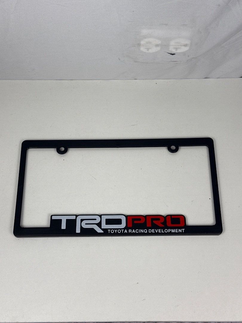 10pc TRD PRO US Size Number Frame License Frame Plastic