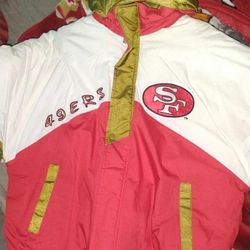 Vintage Pro Player San Francisco 49ers Puffer Jacket Nfl Experience