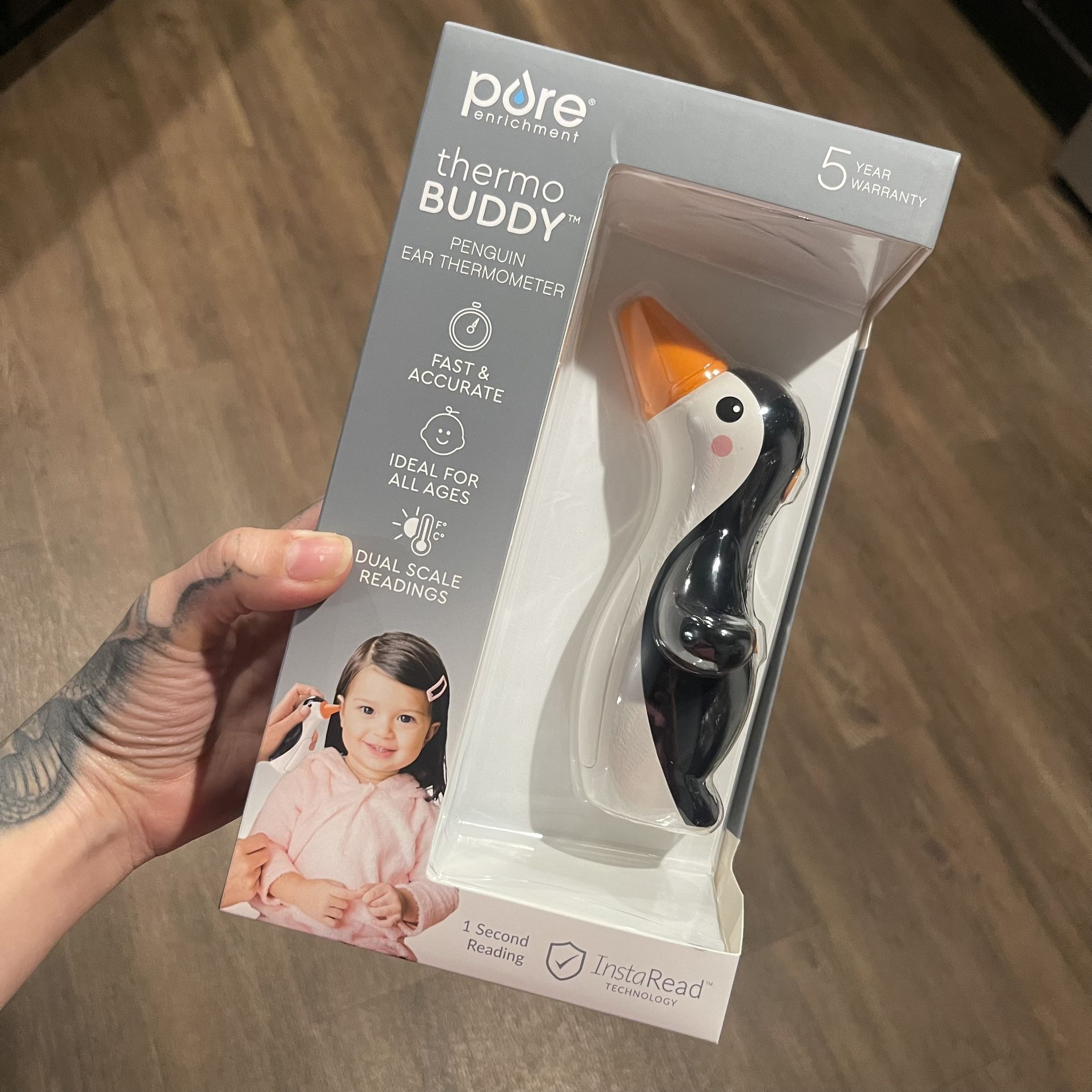 New PureBaby® Penguin Ear Thermometer