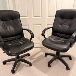 Two manager style office chairs FREE