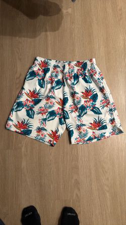 Size Large - Mitchell And Ness Golden State Warriors NBA Basketball Shorts Tropical - Nike Sports New Era