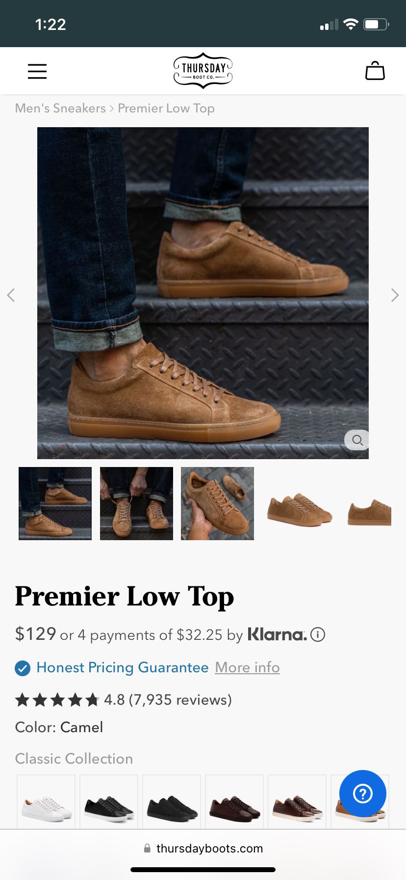 Thursday Boots Premier Lowtop - Size 11.5