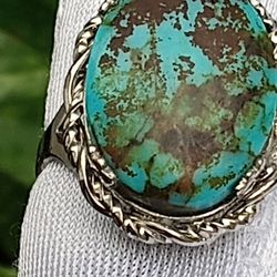 Silver And Turquoise Ring