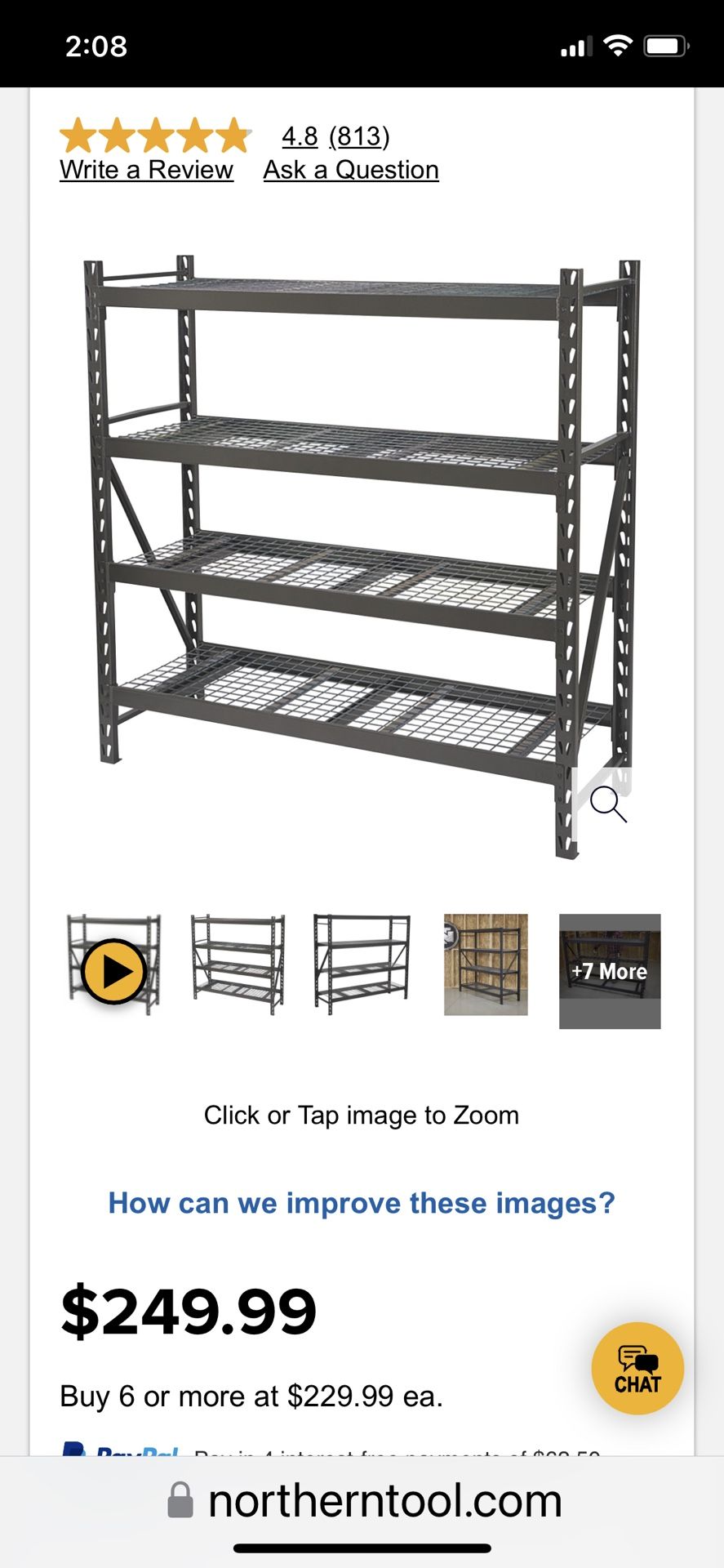 NEW (in Box)Ironton 4Tier Industrial Shelving Rack for Sale in Austin