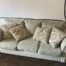 Two Light Blue Couches 