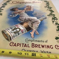 Vintage Olympia Beer Compliments of Capital Brewing Co. Washington Poster 