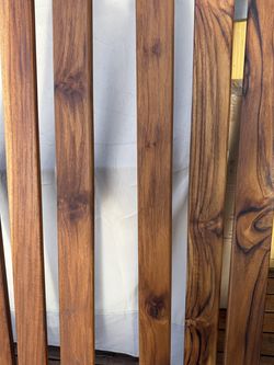 Teak siding planks