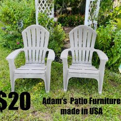 $20 Adam’s USA Patio Chairs set of 2 can hold 250 pounds