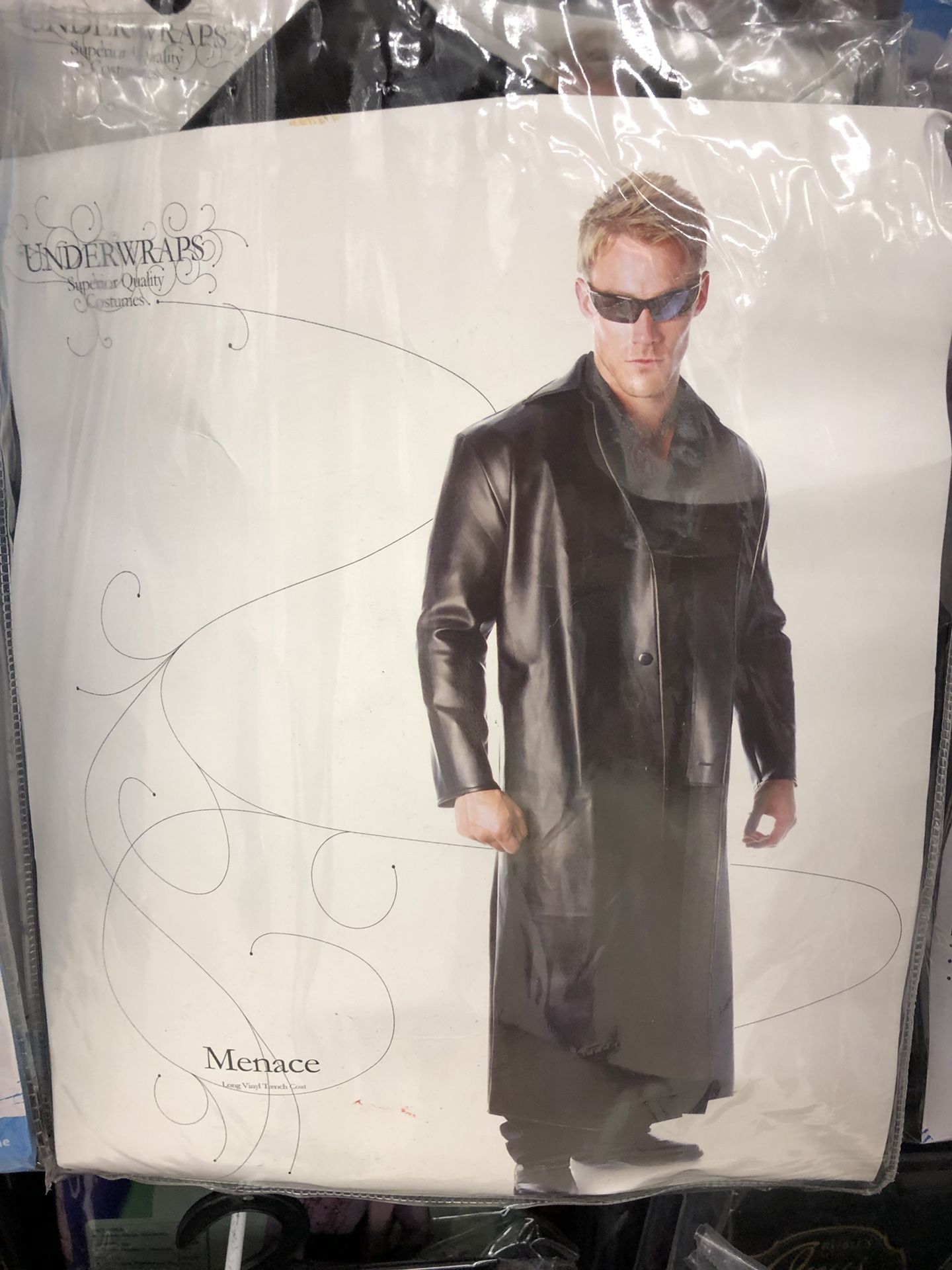 Menace vinyl trench coat Halloween costume