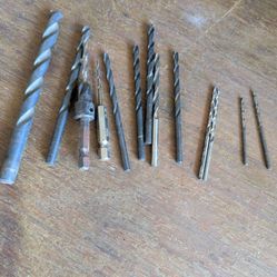13 Piece Drill Bit Lot