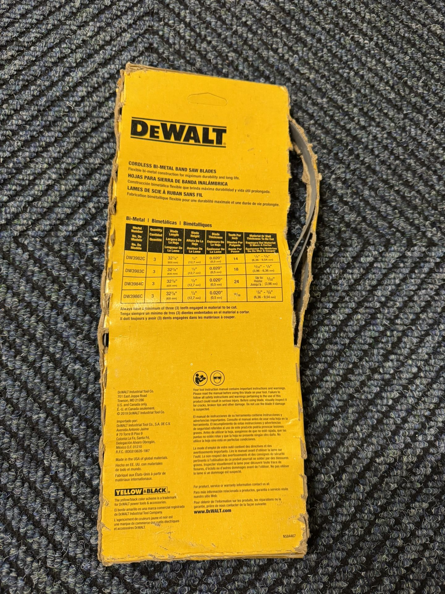 Dewalt Bandsaw Blades