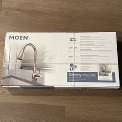 NEW MOEN Doherty Stainless Steel Kitchen Pulldown Faucet 87260SRS