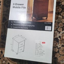 2-Drawer Mobile Vertical File Cabinet