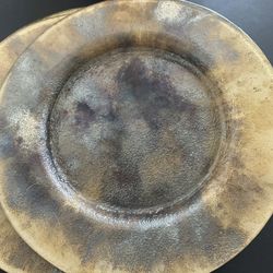 Artistic Glass Charger Plates - 4