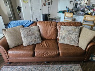 Leather sofa