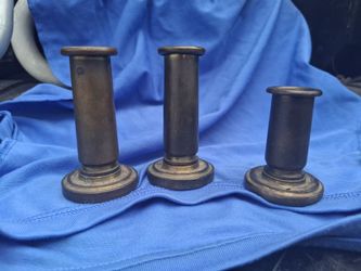 Vintage brass candle holders