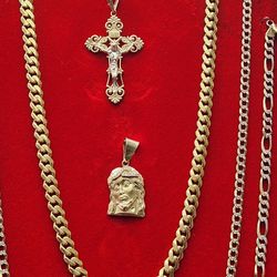14K  GOLD CUBAN MONACO CHAIN 16 INCH 18 GRAMS