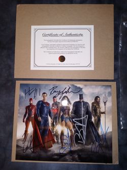 Justice League Cavill, Affleck, Gal Gadot,Momoa,Mi