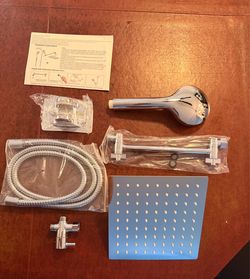 Chrome Dual Shower Head Combo Set