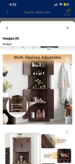 Farmhouse corner cabinet
