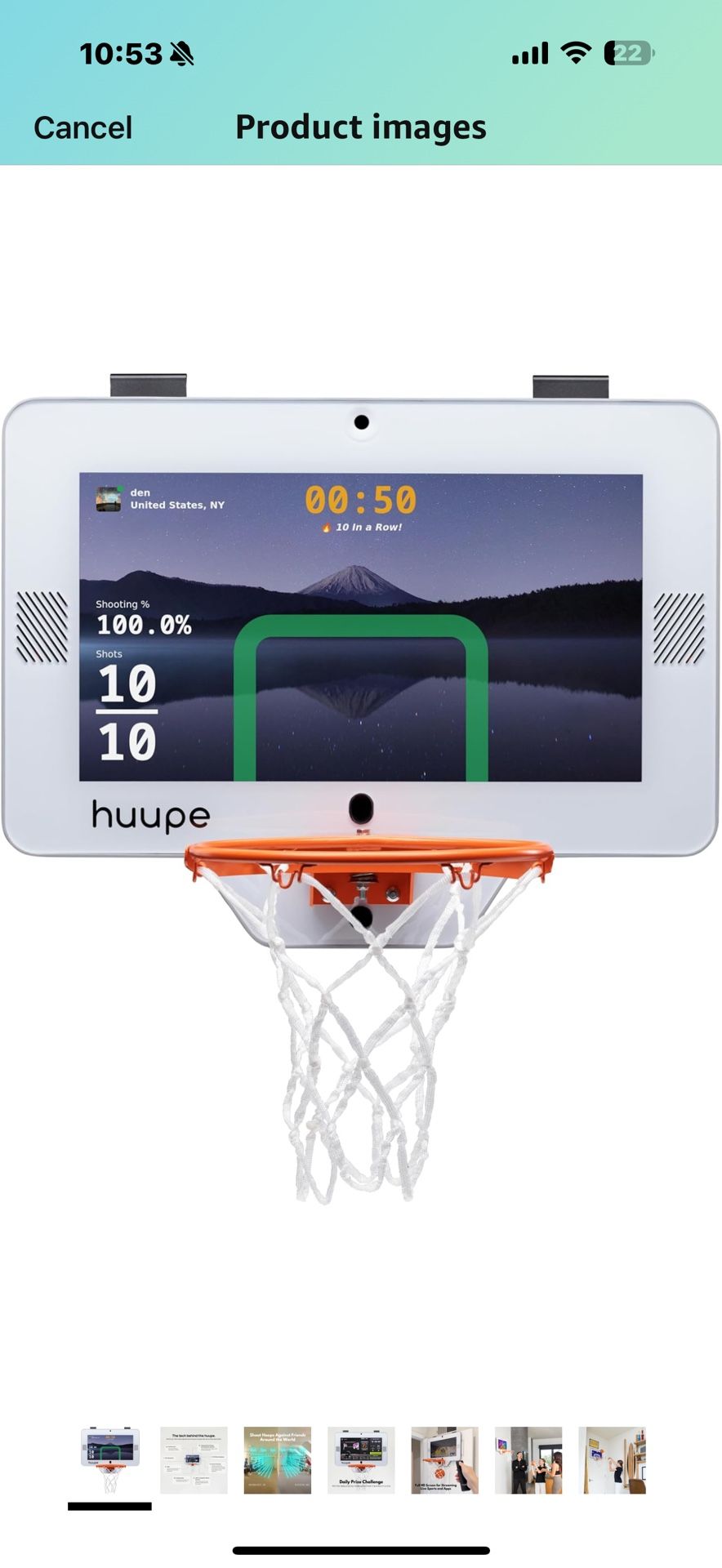 huupe mini – The World’s First Smart Mini Basketball Hoop Game Console – The Ultimate Gift for Kids & Families for Indoor Gameplay and Interactive Fun