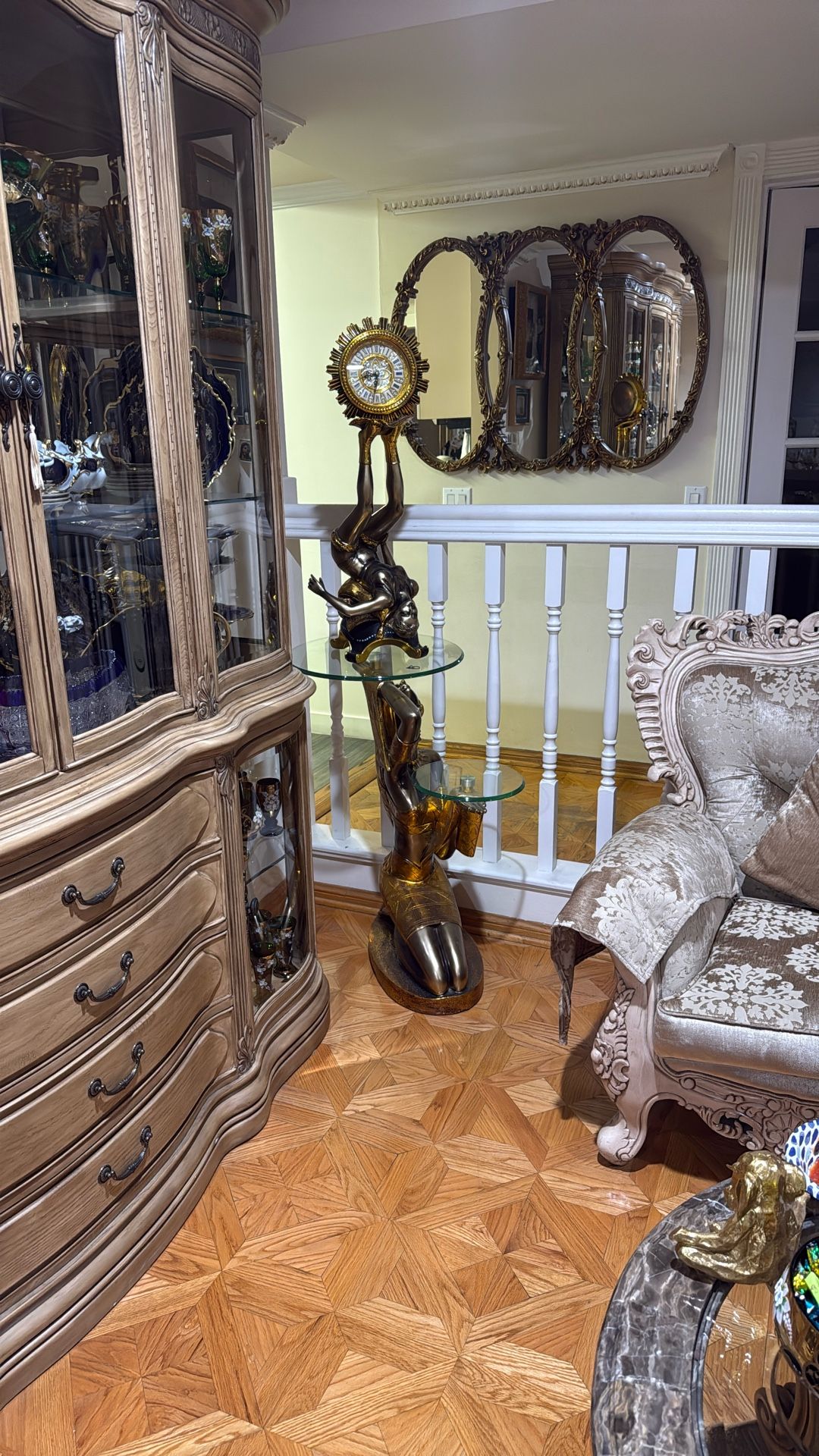 Antique Clock Statue