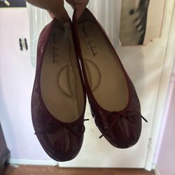 Red Wine Ballet Flats 
