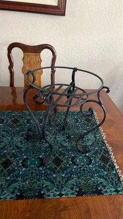 Black Wrought Iron Plant Stand