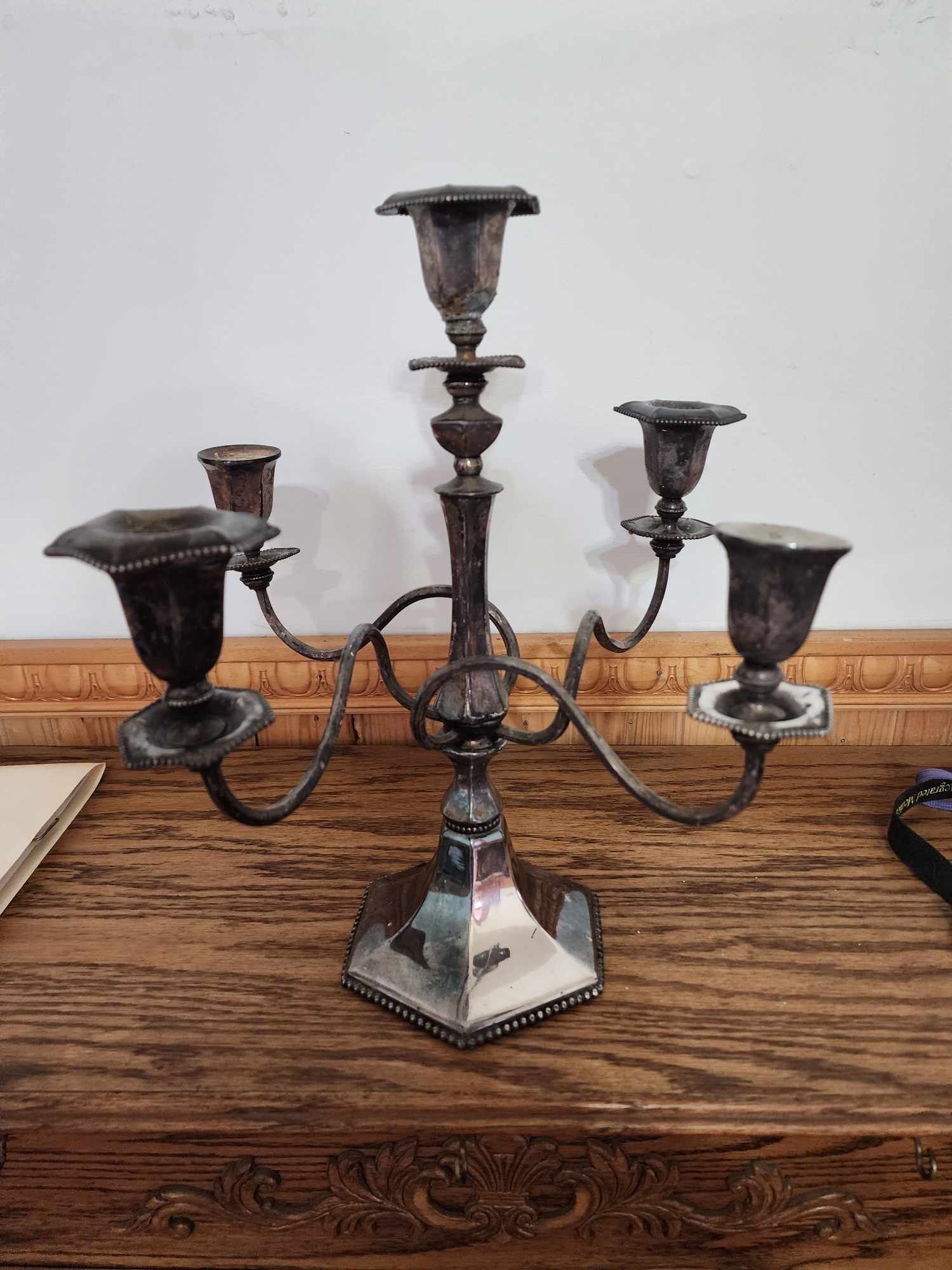 Silver Plated Candelabra