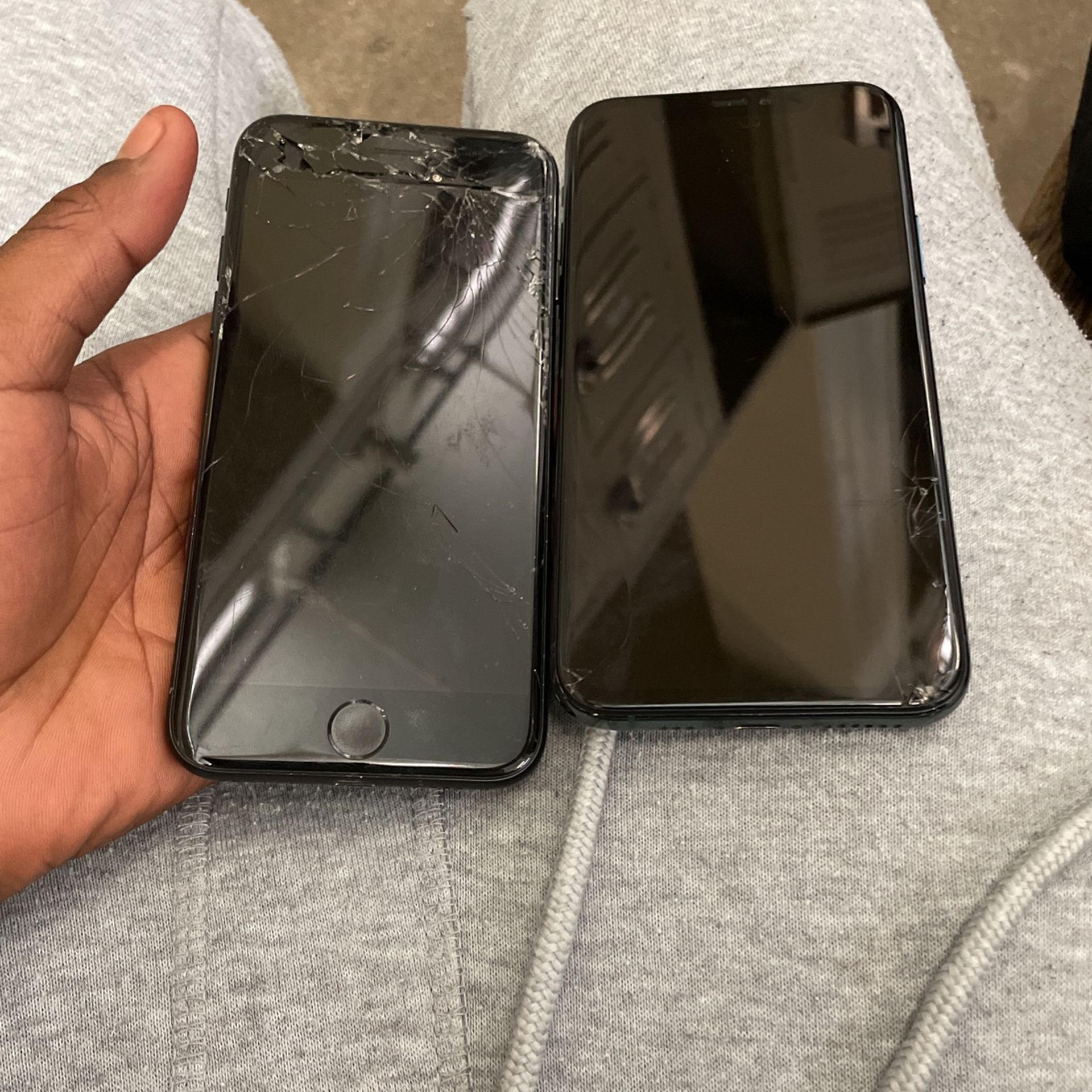 Locked iPhone 11 Pro And Locked iPhone 7