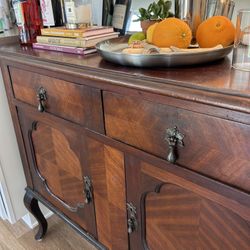 Antique 1930’s English Mahogany Buffet