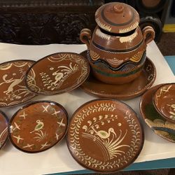 Vintage Mexico Terracotta Dinnerware 