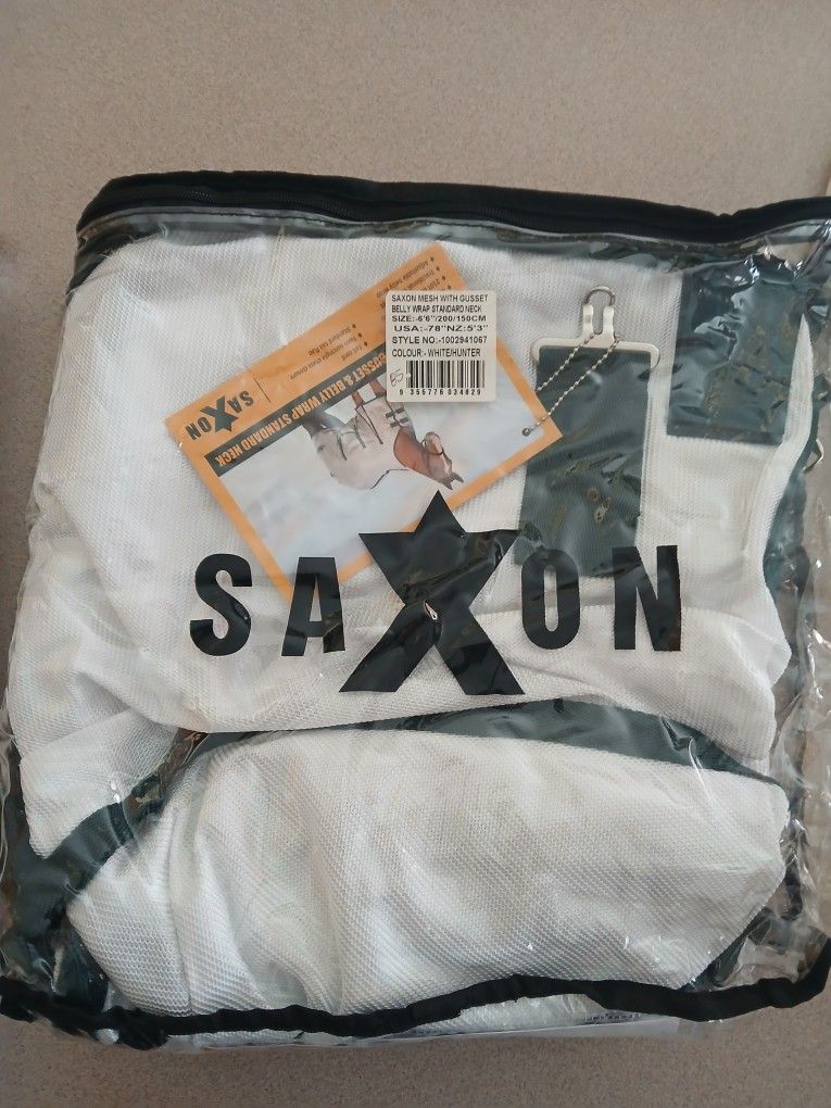 New Saxon Mesh With Gusset Belly Wrap!