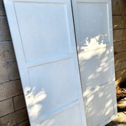 Closet Or Barn Doors 66 1/4" long 
24 1/2" width 
1 1/8" thickness 